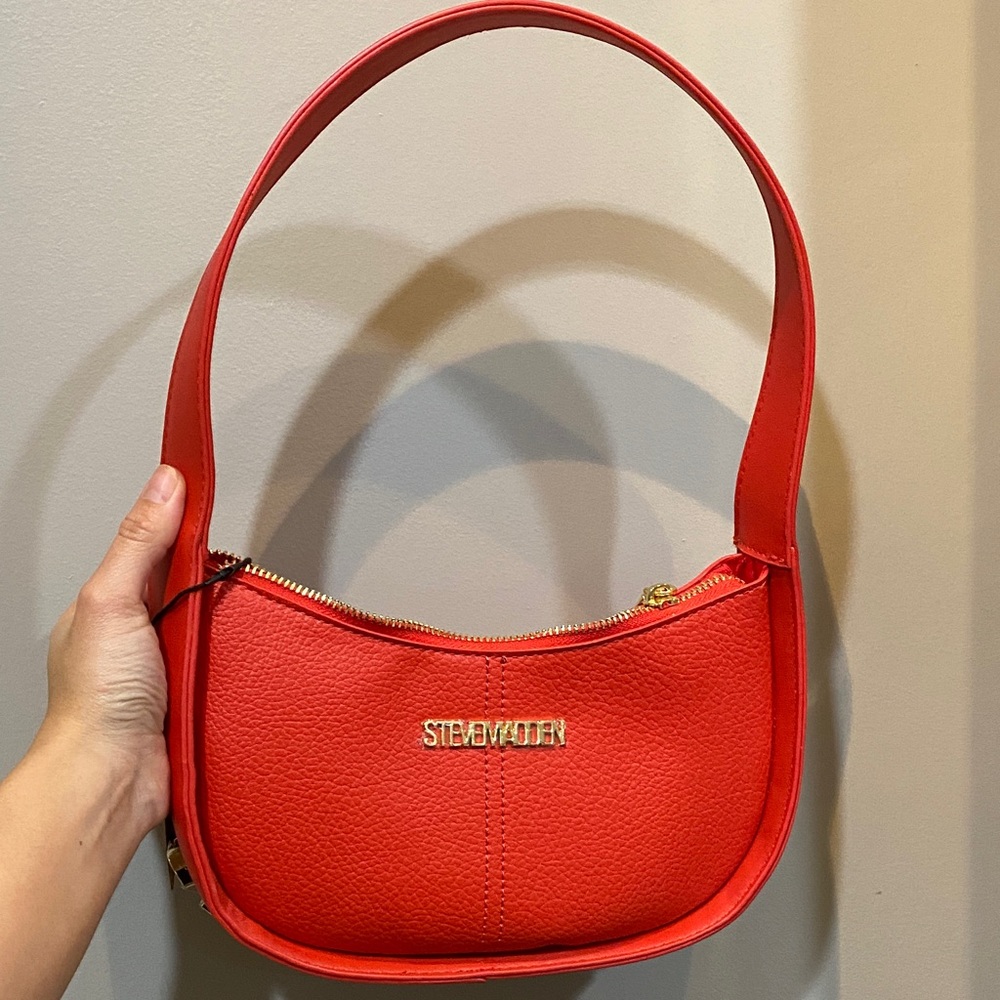 Steve Madden Bold Red Shoulder Bag